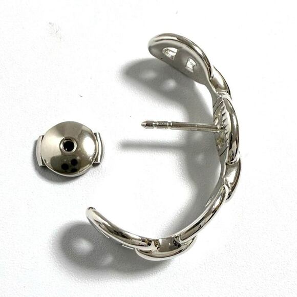 HERMES Silver Earrings - Picture 6 of 10